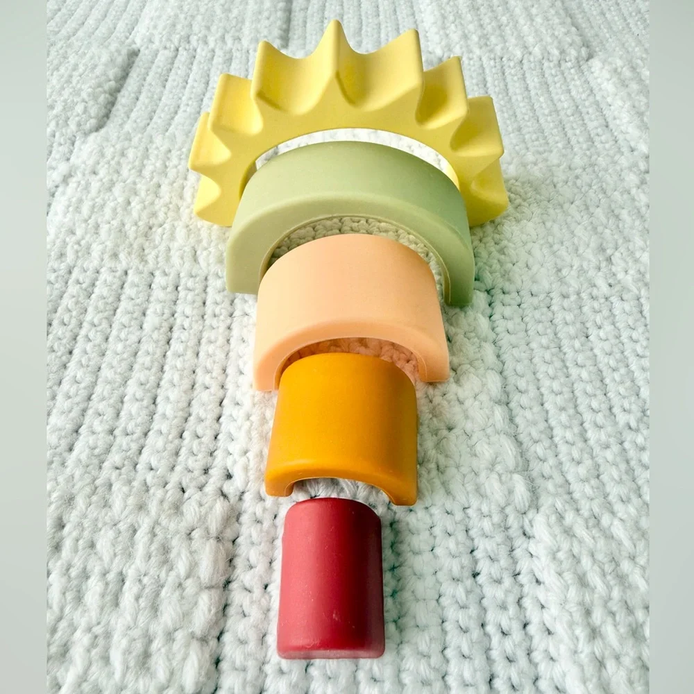 Hudson Baby Silicone Toy Arches, Sun Puzzle